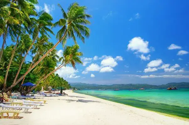 Beautiful beach scenery-